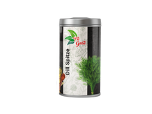 Load image into Gallery viewer, Dill ist eine vielseitig einsetzbare Gewürzpflanze. Mit den gefiederten Blättern lassen sich Salate, Soßen, Suppen und eingelegtes Gemüse würzen. Besonders gut passt Dill zu Fischgerichten und Fischsoßen sowie Gewürzgurken,
