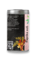 Load image into Gallery viewer, Süßer Paprika passt hervorragend zu warmen und kalten Gerichten wie Suppen, Soßen, Salaten, Gulaschgerichten, mexikanischen Speisen und zu allen Arten von Geflügel, Fisch und Fleischgerichten. Süßer Paprika ist ein fester Bestandteil von Chilipulver, Cajun-Gewürzen und mexikanischer Kräuterpaket.
